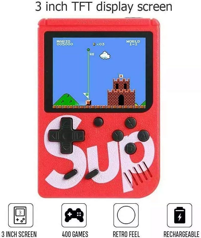 SUP Game Box 400 in 1 Retro Handheld Console, 2.4" Display