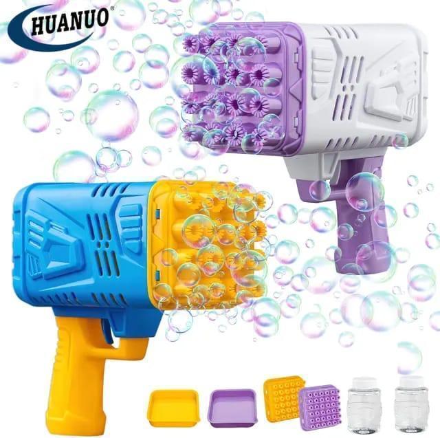 Exciting Multicolor Bubble Gun - 1 Pc Plastic Fun Toy for Kids
